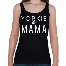 PRINTFASHION Yorkie Mama - Női atléta - Fekete