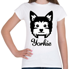 PRINTFASHION Yorkie - Női póló - Fehér