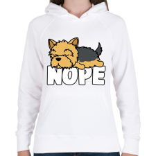 PRINTFASHION Yorkshire - Női kapucnis pulóver - Fehér női pulóver, kardigán