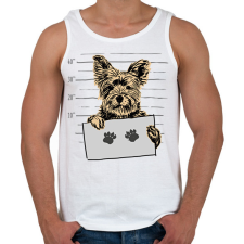PRINTFASHION Yorkshire Terrier - Férfi atléta - Fehér atléta, trikó