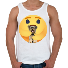 PRINTFASHION Yorkshire terrier - Férfi atléta - Fehér atléta, trikó