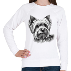 PRINTFASHION Yorkshire terrier kutya  - Női pulóver - Fehér