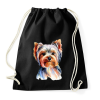 PRINTFASHION Yorkshire terrier kutya - Sportzsák, Tornazsák - Fekete
