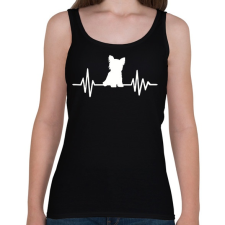 PRINTFASHION Yorkshire terrier - Női atléta - Fekete női trikó