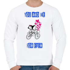 PRINTFASHION you and me2 - Férfi pulóver - Fehér