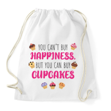 PRINTFASHION You can't by happiness - Sportzsák, Tornazsák - Fehér tornazsák