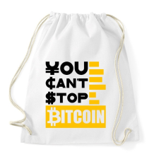 PRINTFASHION You-cant-stop-bitcoin - Sportzsák, Tornazsák - Fehér tornazsák
