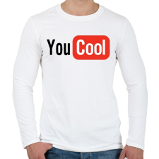 PRINTFASHION You Cool - Férfi hosszú ujjú póló - Fehér férfi póló