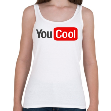 PRINTFASHION you cool - Női atléta - Fehér női trikó