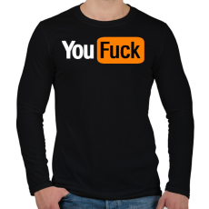 PRINTFASHION you fuck - Férfi hosszú ujjú póló - Fekete
