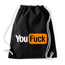 PRINTFASHION you fuck - Sportzsák, Tornazsák - Fekete tornazsák