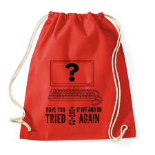 PRINTFASHION YOU HAVE TRIED - Sportzsák, Tornazsák - Piros tornazsák