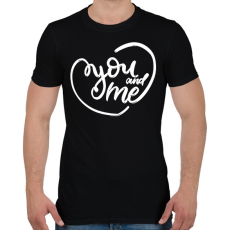 PRINTFASHION You & me - Férfi póló - Fekete