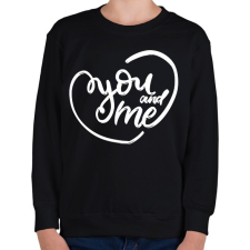 PRINTFASHION You & me - Gyerek pulóver - Fekete gyerek pulóver, kardigán