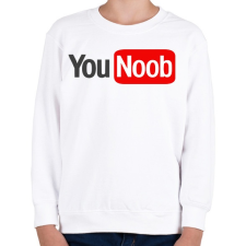 PRINTFASHION you noob - Gyerek pulóver - Fehér gyerek pulóver, kardigán