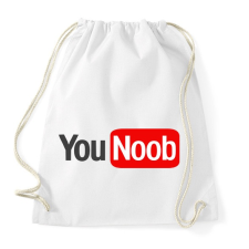 PRINTFASHION you noob - Sportzsák, Tornazsák - Fehér tornazsák