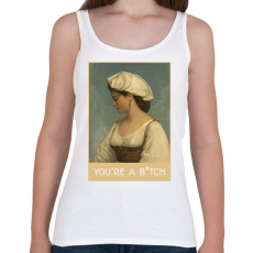 PRINTFASHION You're a b*tch - Festmény - Női atléta - Fehér