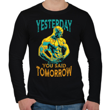 PRINTFASHION You said tomorrow - Férfi hosszú ujjú póló - Fekete férfi póló
