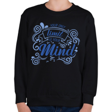 PRINTFASHION Your mind - Gyerek pulóver - Fekete gyerek pulóver, kardigán