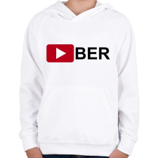 PRINTFASHION Youtuber - Gyerek kapucnis pulóver - Fehér gyerek pulóver, kardigán