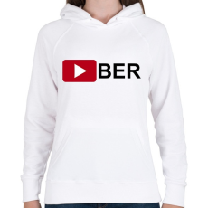 PRINTFASHION Youtuber - Női kapucnis pulóver - Fehér