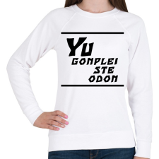 PRINTFASHION Yu gonplei ste odon - Női pulóver - Fehér női pulóver, kardigán