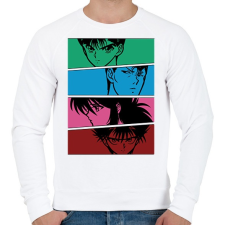 PRINTFASHION yu yu hakusho - Férfi pulóver - Fehér férfi pulóver, kardigán