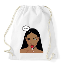 PRINTFASHION yummm - Sportzsák, Tornazsák - Fehér tornazsák