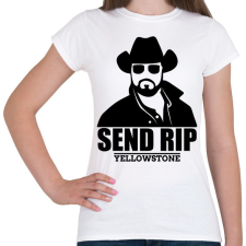 PRINTFASHION yyellowstone Send RIP - Női póló - Fehér női póló