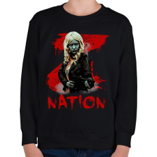 PRINTFASHION z nation-lucy - Gyerek pulóver - Fekete