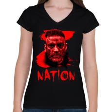 PRINTFASHION Z NATION MURPHY - Női V-nyakú póló - Fekete