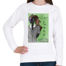 PRINTFASHION Zane's Last Hope - Női pulóver - Fehér női pulóver, kardigán