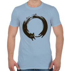PRINTFASHION ZEN kör - enszó - Férfi póló - Világoskék
