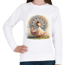 PRINTFASHION Zen lány - Női pulóver - Fehér