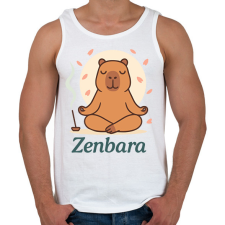 PRINTFASHION Zenbara - Férfi atléta - Fehér női trikó