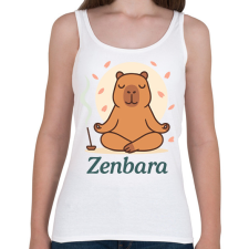 PRINTFASHION Zenbara - Női atléta - Fehér női trikó
