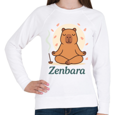 PRINTFASHION Zenbara - Női pulóver - Fehér