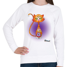 PRINTFASHION Zencic - Női pulóver - Fehér