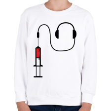 PRINTFASHION Zene függő - Gyerek pulóver - Fehér gyerek pulóver, kardigán