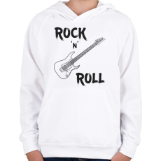 PRINTFASHION Zene  - Gyerek kapucnis pulóver - Fehér