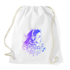 PRINTFASHION Zene hangulat - Sportzsák, Tornazsák - Fehér tornazsák