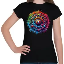PRINTFASHION Zene - Női póló - Fekete női póló