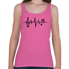 PRINTFASHION Zene pulzus - Női atléta - Rózsaszín atléta, trikó
