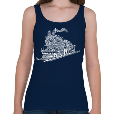 PRINTFASHION Zenevonat - Női atléta - Sötétkék női trikó