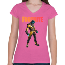 PRINTFASHION Zenith Fortnite - Női V-nyakú póló - Rózsaszín női póló