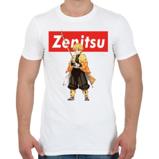 PRINTFASHION Zenitsu - Férfi póló - Fehér