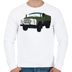 PRINTFASHION Zil - Férfi pulóver - Fehér