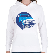 PRINTFASHION zil fun - Női kapucnis pulóver - Fehér női pulóver, kardigán