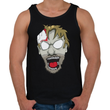 PRINTFASHION Zobie head - Férfi atléta - Fekete atléta, trikó