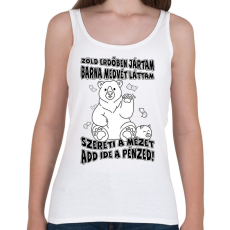 PRINTFASHION Zöld erdőben jártam barna medvét láttam - Női atléta - Fehér